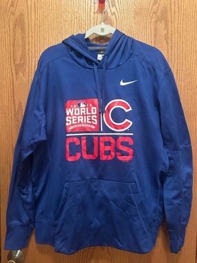 Nike Royal Blue Therma-Fit Large Pullover Hoodie World Series 2016
